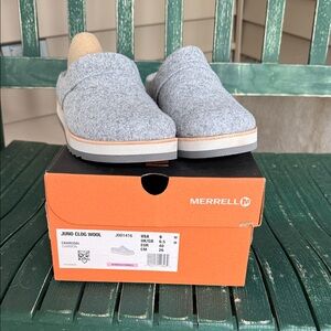 Merrell Gray Wool Juno Clogs
